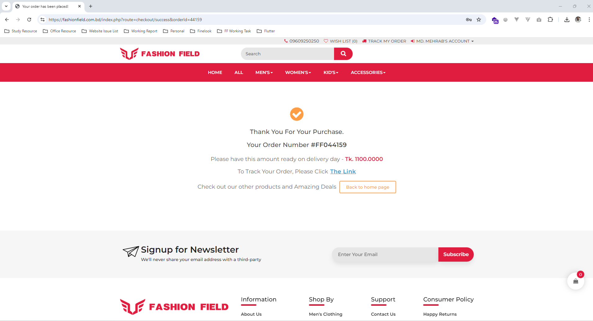 Payment Page